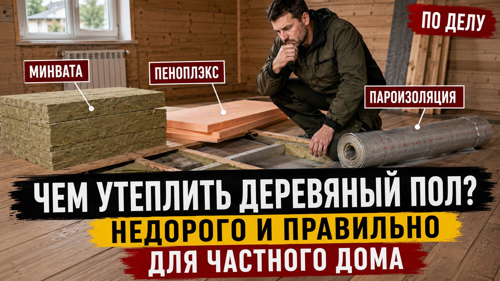 Как правильно утеплить деревянный пол в частном доме: что можно сделать своими руками
