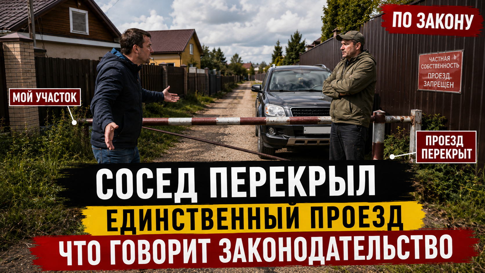 Сосед перекрыл единственный проезд к участку: что говорит законодательство