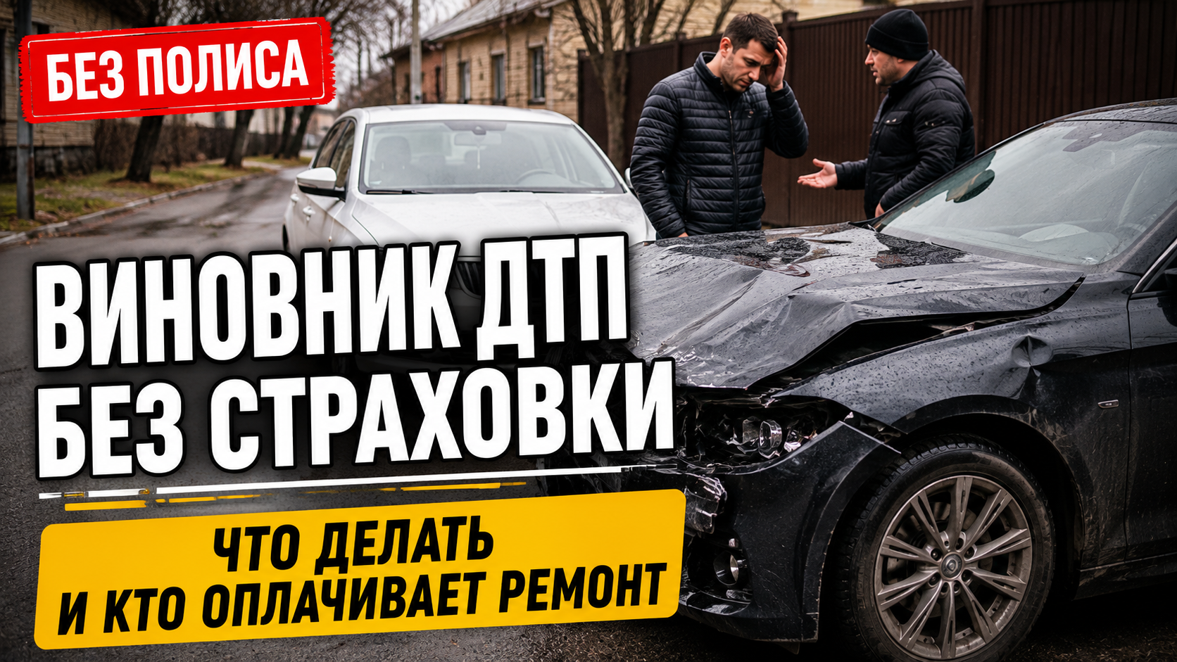 Виновник ДТП без страховки: что делать и кто оплачивает ремонт