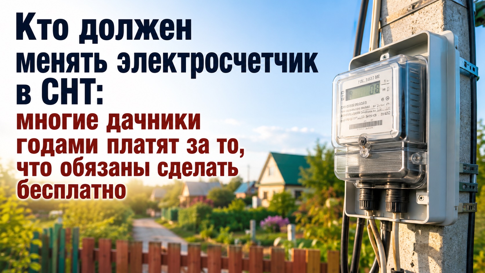 Кто должен менять электросчетчик в СНТ: многие годами платят за то, что им обязаны сделать бесплатно