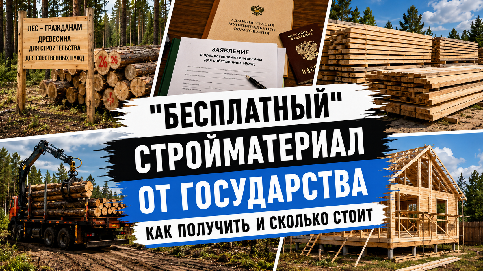 Бесплатные стройматериалы от государства: как получить древесину и сколько придется заплатить