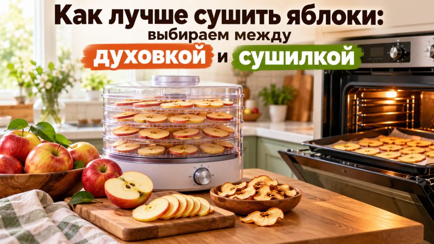 Как лучше сушить яблоки: выбираем между духовкой и электрической сушилкой