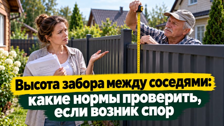 Высота забора между соседями: какие нормы проверить, если возник спор